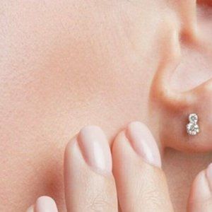 Adina Reyter Diamond Amigos Post 14K yellow gold Earring